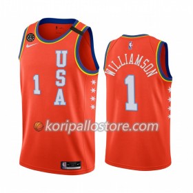 New Orleans Pelicans Zion Williamson 1 Nike 2020 Rising Star Miesten Pelipaidat Swingman 